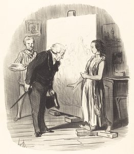 Pani, mam zaszczyt! autorstwa Honoré Daumier