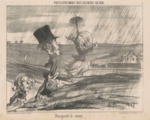 Brak konwoju autorstwa Honoré Daumier
