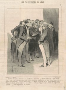 Panowie z ławy przysięgłych... oskarżony zabił Jeana Maclou... autorstwa Honoré Daumier