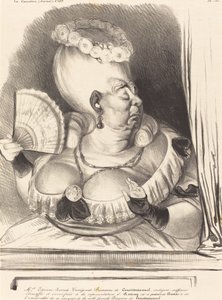 Pani Etienne-Goconde-Cunégonde-Bécassine autorstwa Honoré Daumier
