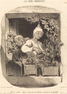 Model gospodarstwa domowego... autorstwa Honoré Daumier