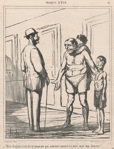 Mój smutek nie jest w stanie... autorstwa Honoré Daumier
