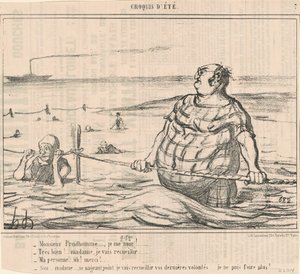 Monsieur Prudhomme... Tonę! ... autorstwa Honoré Daumier