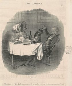 Monsieur ma swoją bestię, Madame jej zwierzę... autorstwa Honoré Daumier