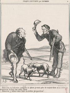 Sir, biorąc pod uwagę całkowitą nieobecność... autorstwa Honoré Daumier