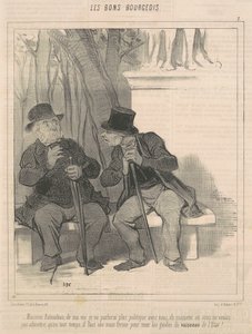 Mossieu Rabourdeau ... nie będę już z tobą rozmawiać o polityce ... autorstwa Honoré Daumier