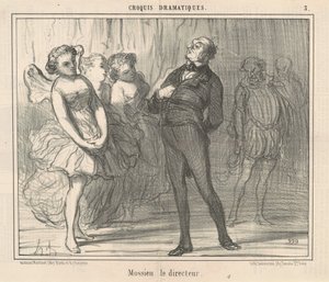 Reżyser Mossieu autorstwa Honoré Daumier