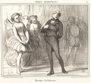Reżyser Mossie autorstwa Honoré Daumier