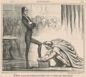 Pan Hume udaje... autorstwa Honoré Daumier