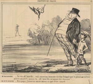 Panie Prudhomme. Widzisz, och! Mój syn ... autorstwa Honoré Daumier