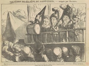 Muzycy grający przez dwanaście godzin... autorstwa Honoré Daumier