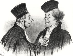 Mój drogi! Zemdlałeś... cudownie. To naprawdę wywarło trwałe wrażenie!, 1838. autorstwa Honoré Daumier
