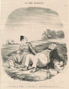 Nie strasz go Eudoxie... autorstwa Honoré Daumier