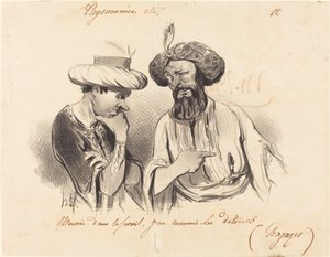 Karmione w serai... autorstwa Honoré Daumier