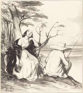 O ból!... śnić... o mężu... autorstwa Honoré Daumier
