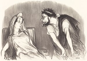 Edype autorstwa Honoré Daumier