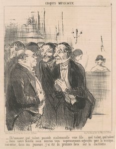 Oh! Panie, jaki talent ma... autorstwa Honoré Daumier