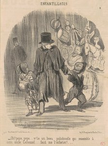 Oh! Tato, tato...tu jest piękny... autorstwa Honoré Daumier