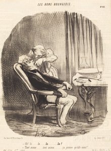 Oh! tym... tym lepiej... to udowadnia, że ​​nadchodzi! autorstwa Honoré Daumier