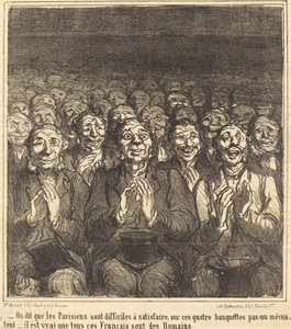 Mówi się, że paryżanie... autorstwa Honoré Daumier