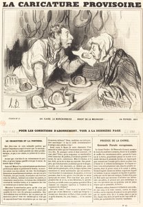Wyczuwamy towar... przed jego zmechanizowaniem!... autorstwa Honoré Daumier