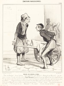 Pochodzenie Bedoinów w Paryżu autorstwa Honoré Daumier