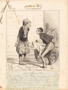 Pochodzenie Bedoinów w Paryżu autorstwa Honoré Daumier
