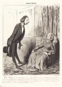 Tak, proszę pani, jestem całkowicie oddany naszemu... Księciu... autorstwa Honoré Daumier