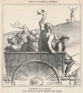 Otwarcie polowania autorstwa Honoré Daumier