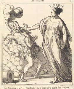 Przykro mi, mój drogi... autorstwa Honoré Daumier