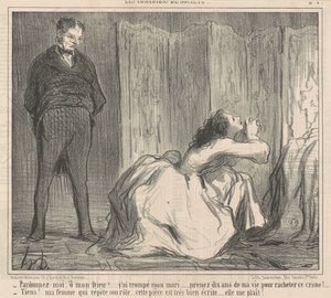 Wybacz mi, o mój Boże! ... autorstwa Honoré Daumier