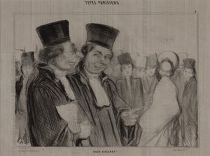 Typy paryskie, nr. 4: Stary łajdak! autorstwa Honoré Daumier