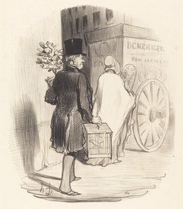 Paryski transport do innej dzielnicy... autorstwa Honoré Daumier