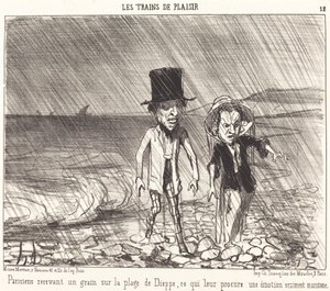 Paryżanie otrzymujący zboże... autorstwa Honoré Daumier