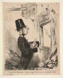 Porozmawiaj z woźnym autorstwa Honoré Daumier