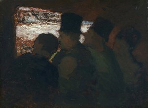„Parter” Widownia w teatrze Obraz Honore Daumier (1808-1879) 1858 Narodowe Muzeum Sztuki Zachodniej, Tokio Japonia autorstwa Honoré Daumier