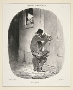 Przechodzi północ, od Najemców i Właścicieli autorstwa Honoré Daumier
