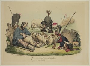 Biedne owce Ach! Bez względu na to, co robisz... zawsze będziemy cię skosić autorstwa Honoré Daumier