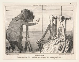 Fotografia. Nowy proces uzyskiwania pełnych wdzięku póz z paryskich szkiców autorstwa Honoré Daumier