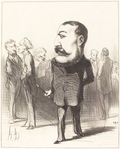 Pierre-Napoleon Bonaparte autorstwa Honoré Daumier
