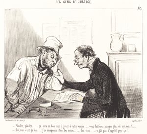 Błagaj... to będzie dobra sztuczka do zagrania... autorstwa Honoré Daumier