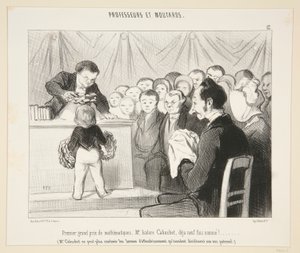 Pierwsza główna nagroda w matematyce, Pan Isidore Cabuchet?. #12 Profesorów i Musztard autorstwa Honoré Daumier