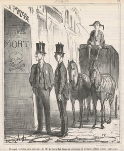 Traktując tytuł... pana de Girardina zbyt poważnie... autorstwa Honoré Daumier