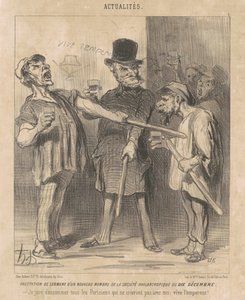 Korzyść ... członka ... dziesiątego grudnia ... autorstwa Honoré Daumier