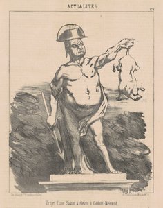 Projekt pomnika ... w Odilon-Nimrod autorstwa Honoré Daumier