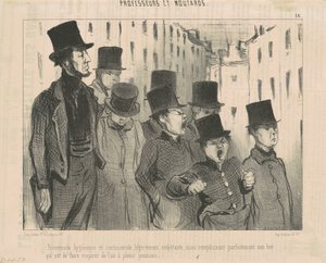 Spacer higieniczny i sentymentalny... autorstwa Honoré Daumier