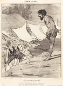 Prezentacja Ulysse’a Nausica autorstwa Honoré Daumier