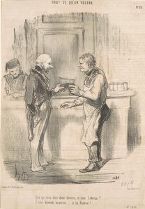 Czym się... stałeś, panie Lebrun? ... autorstwa Honoré Daumier