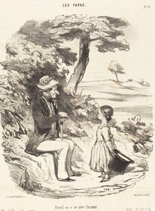 Kiedy masz ojca dowcipnisia autorstwa Honoré Daumier