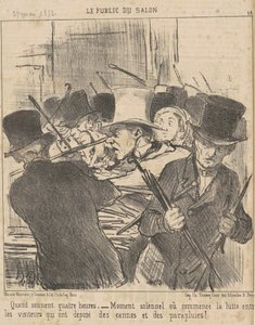 Kiedy wybije godzina czwarta autorstwa Honoré Daumier